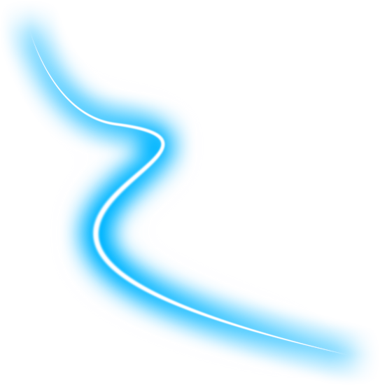 Blue Neon Swirl Line
